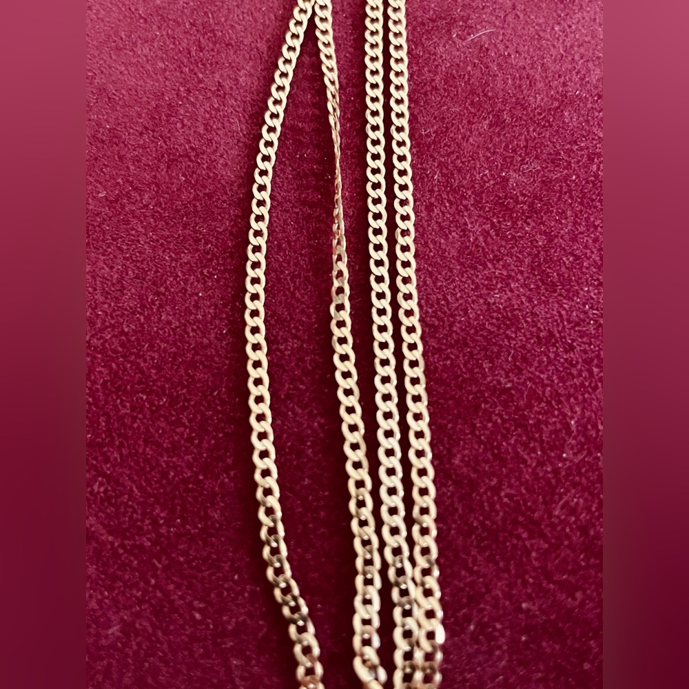 14k Gold vermeil 925 curb chain - Picture 5 of 6